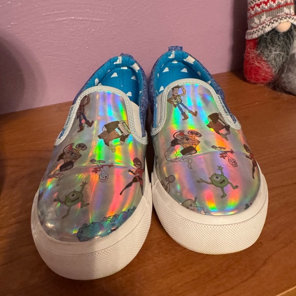 Pixar Slip-On Sneakers - Iridescent and Blue size 7 - Picture 2 of 7